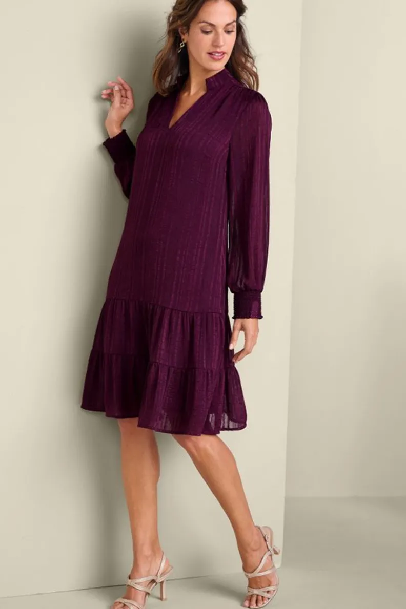 Vestido Casual Jocelyn en Uva Envejecido - Elegancia Soft Surroundings con Ajuste Perfecto