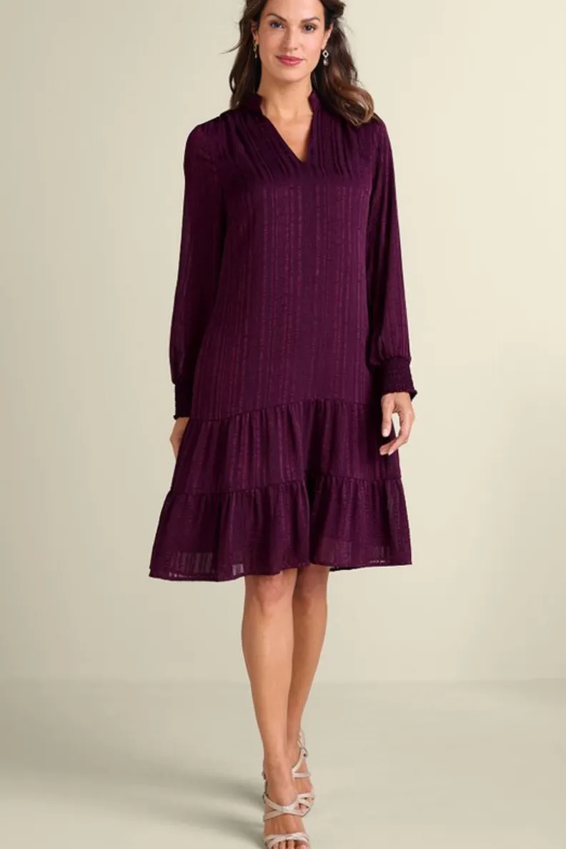 Vestido Casual Jocelyn en Uva Envejecido - Elegancia Soft Surroundings con Ajuste Perfecto