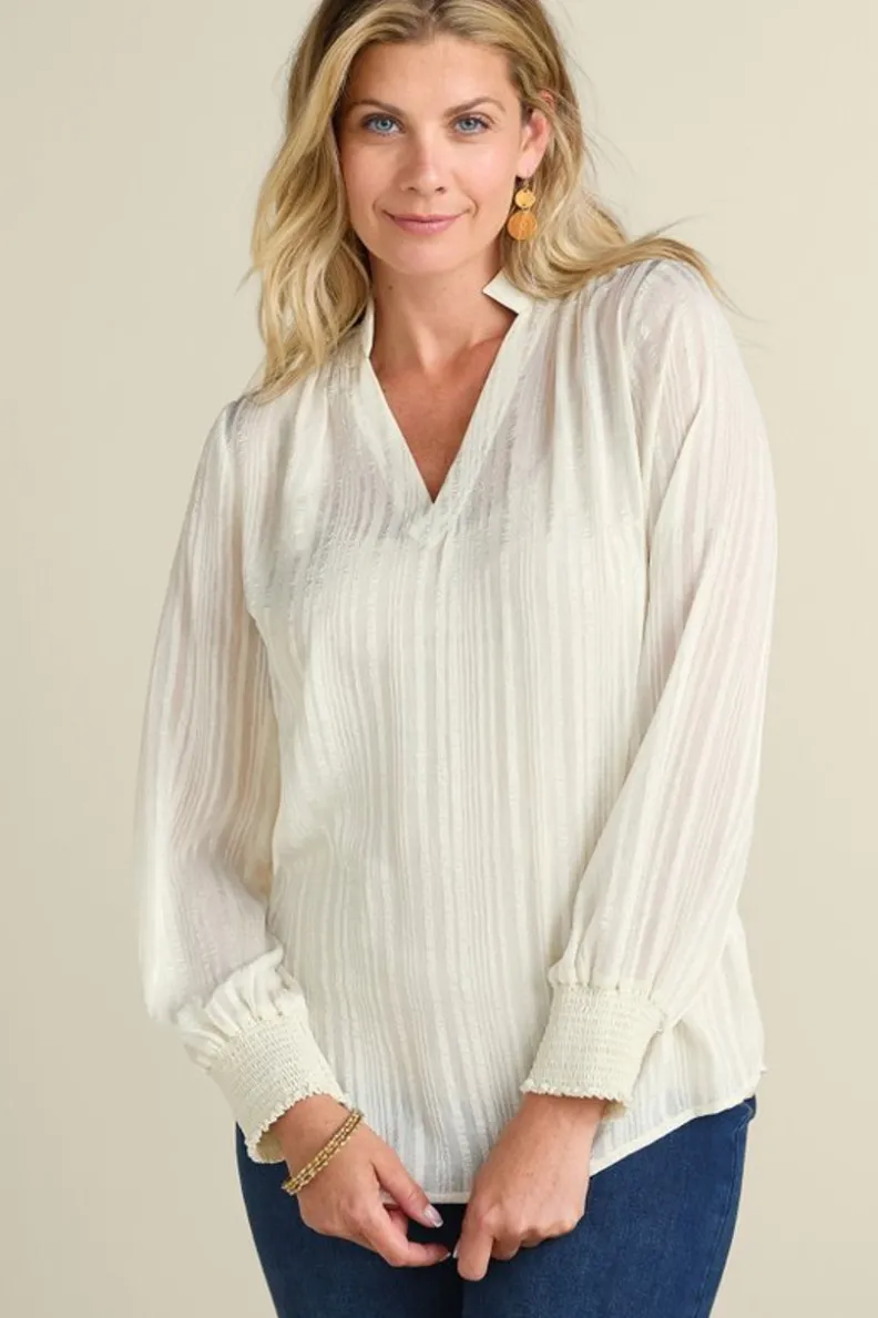 Blusa Jocelyn - Elegancia Casual con Tejido Nuboso de Confort Supremo