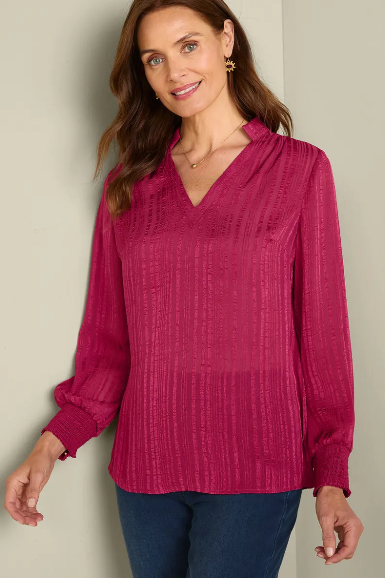 Blusa Jocelyn - Elegancia Casual con Tejido Nuboso de Confort Supremo