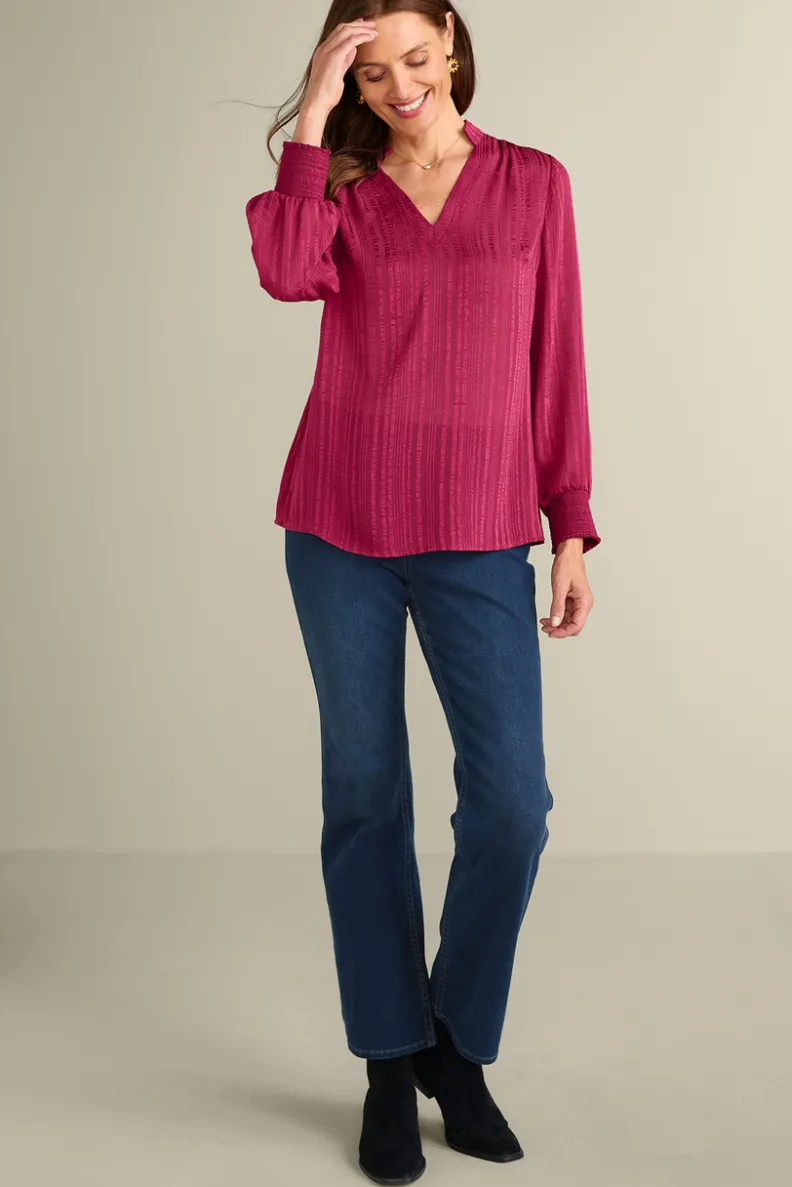 Blusa Jocelyn - Elegancia Casual con Tejido Nuboso de Confort Supremo