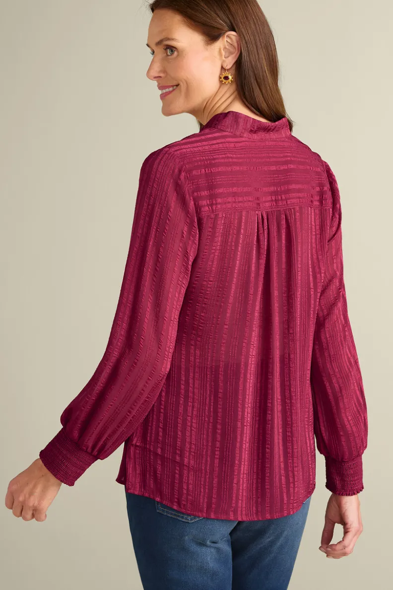 Blusa Jocelyn - Elegancia Casual con Tejido Nuboso de Confort Supremo