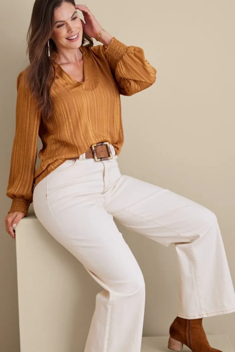 Blusa Jocelyn - Elegancia Casual con Tejido Nuboso de Confort Supremo
