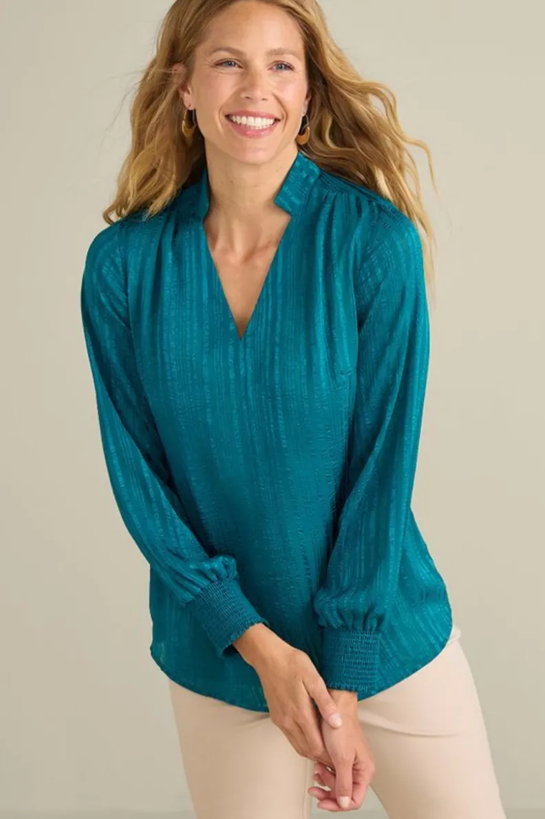 Blusa Jocelyn - Elegancia Casual con Tejido Nuboso de Confort Supremo