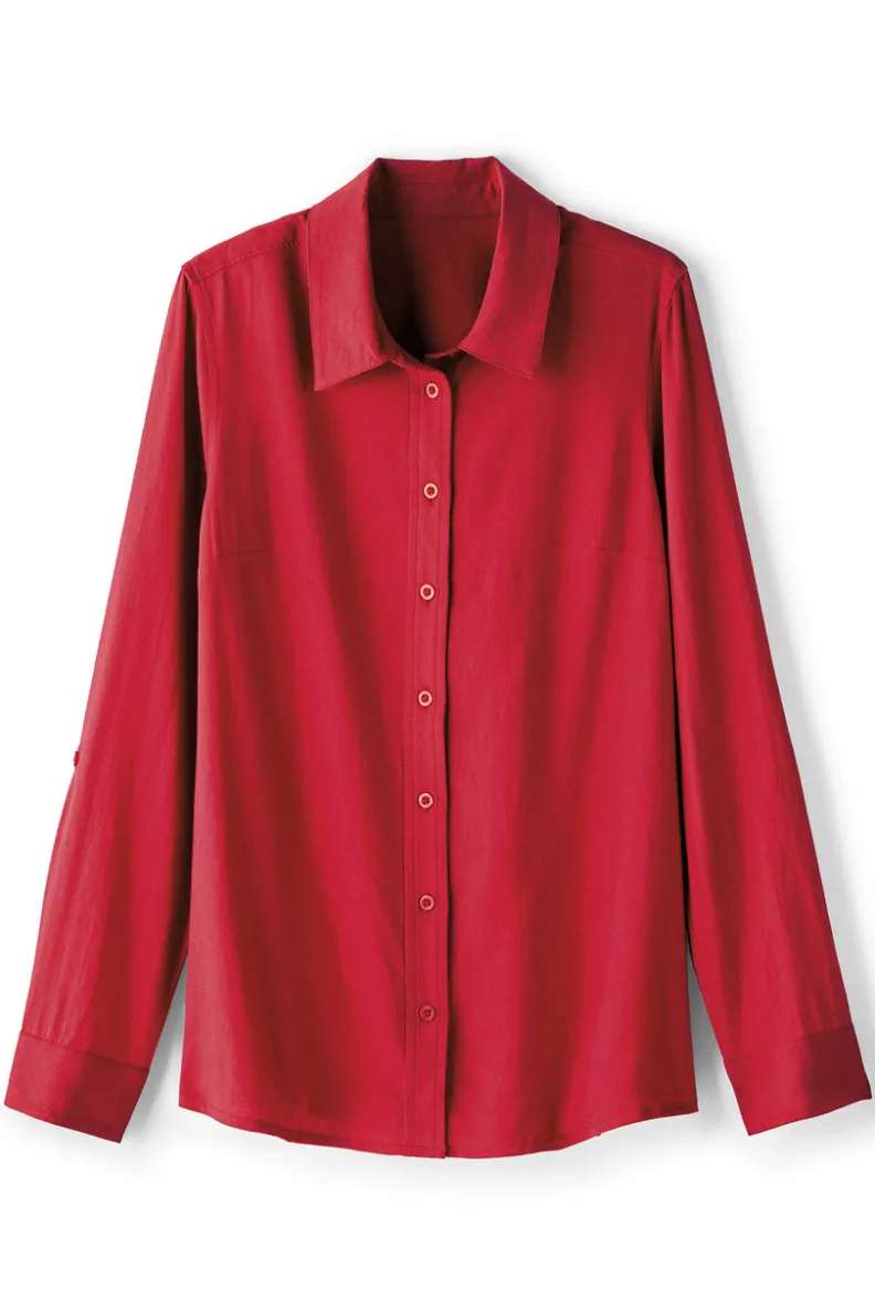 Camisa Jordan en Lino Fresco - Elegancia Suave de Soft Surroundings
