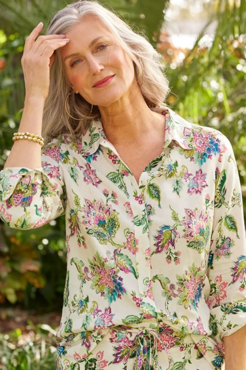 Camisa Jordan en Lino Fresco - Elegancia Suave de Soft Surroundings