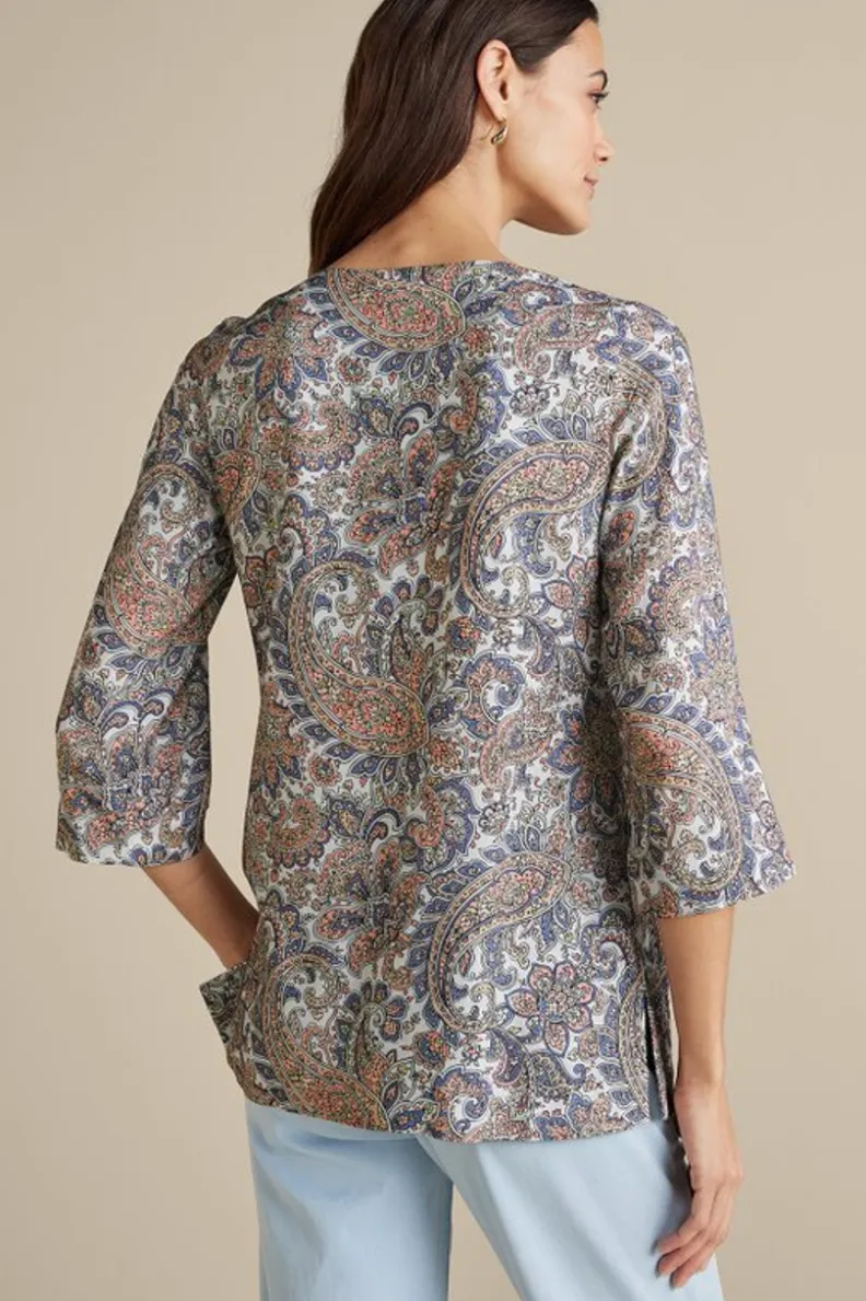 Túnicas Primaverales con Detalles Bordados Kaimana - Conjunto Elegante de Tops y Leggings | Soft Surroundings