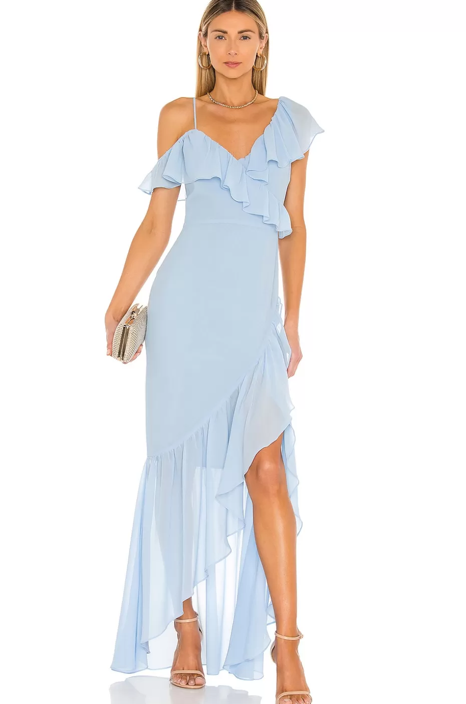Vestido Largo Elegante de Verano - Amantes & Amigos Colección 'Karen' con Detalles de Encaje, Ideal para Eventos Nocturnos y Ocasiones Especiales