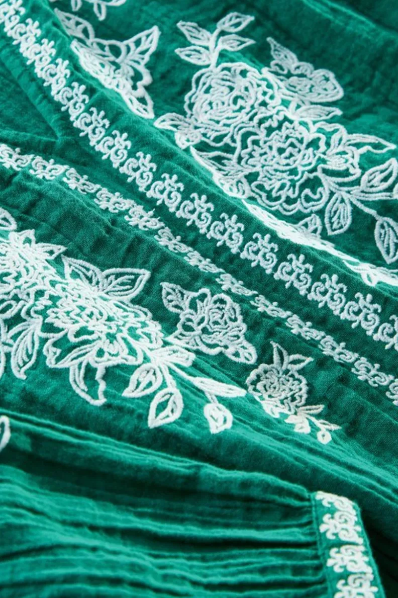 Túnica ligera Katie en gasa verde turquesa - Conjuntos cómodos Soft Surroundings