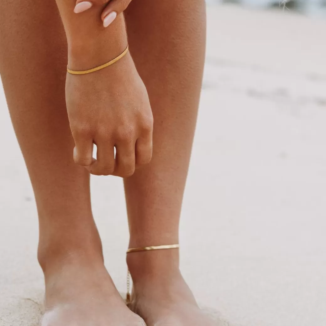 Tobillera Artesanal Kauai en Trenza Espiga - Colección Exclusiva Joyas Atolea en Línea