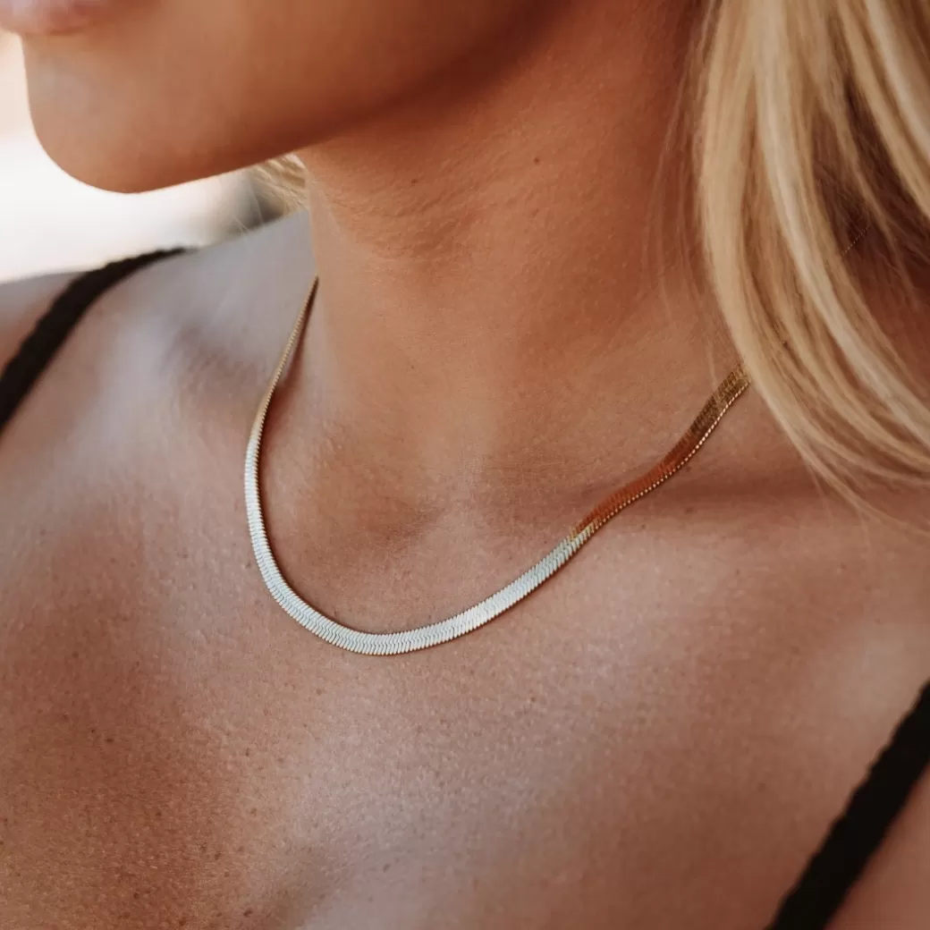 Collar ajustable estilo espiga de Kauai - Joyería artesanal Atolea, diseño hawaiano en plata