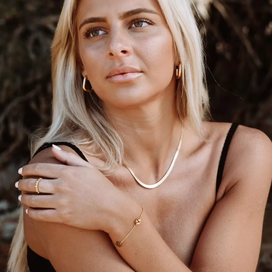 Collar ajustable estilo espiga de Kauai - Joyería artesanal Atolea, diseño hawaiano en plata