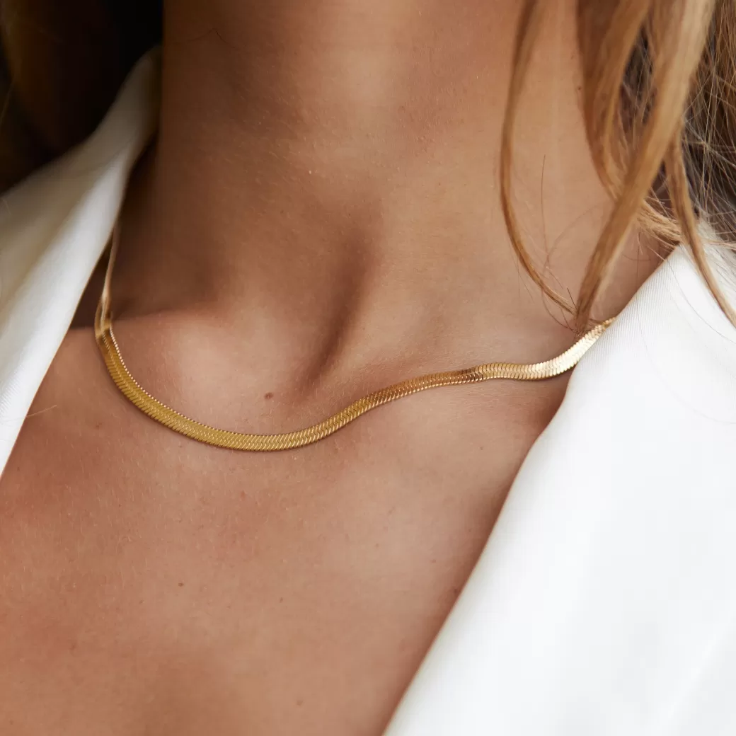 Collar ajustable estilo espiga de Kauai - Joyería artesanal Atolea, diseño hawaiano en plata