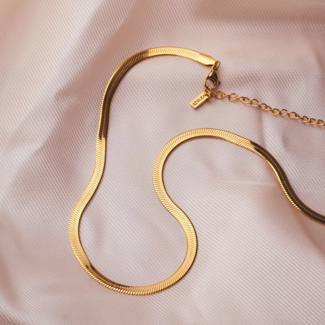 Collar ajustable estilo espiga de Kauai - Joyería artesanal Atolea, diseño hawaiano en plata