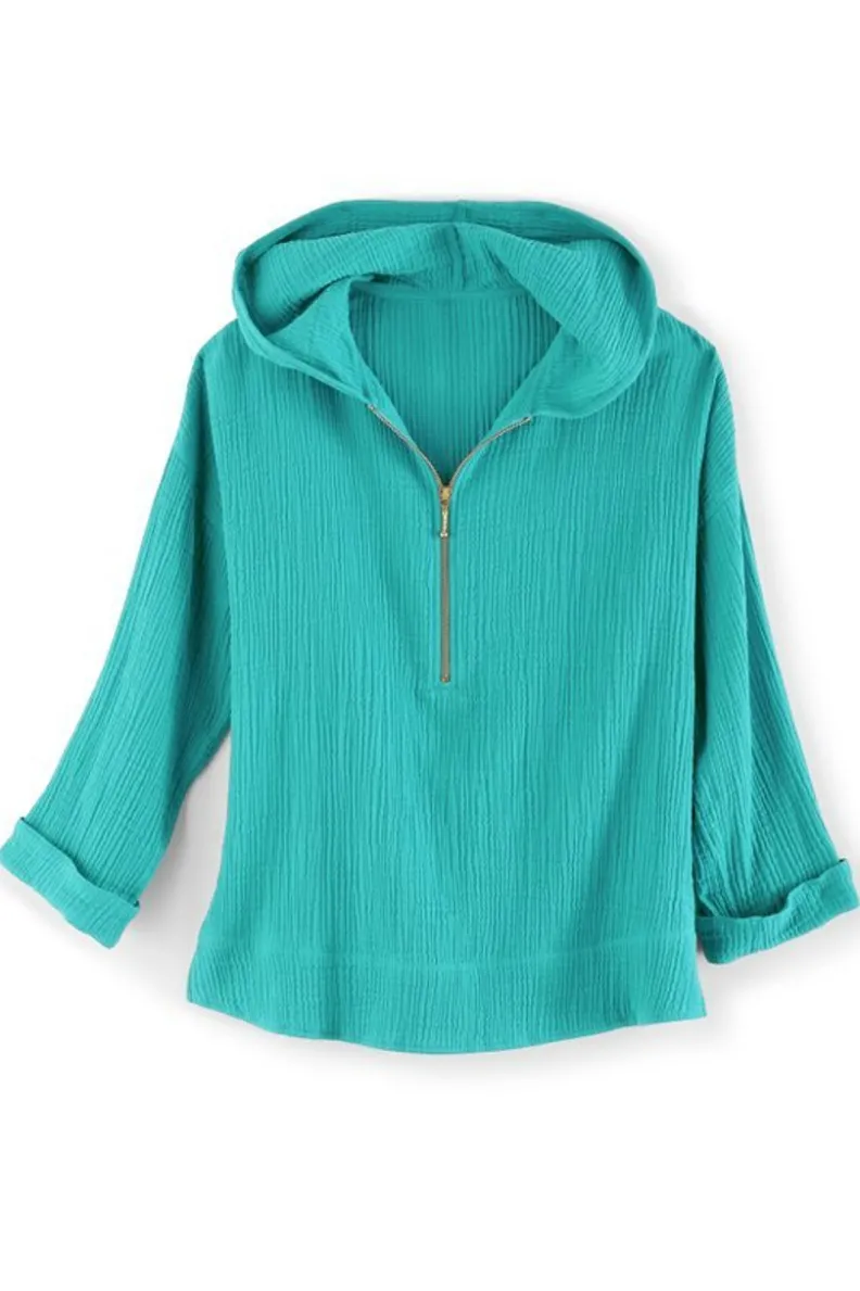Sudadera Kemia con Capucha en Gasas Suaves - Diseño Transpirable para Momentos de Confort