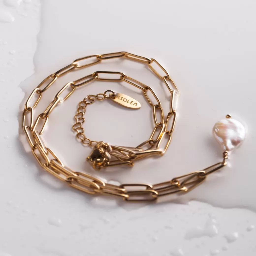 Collar Elegante de Perlas Keshi - Diseño Artesanal con Toque de Lujo | Tienda de Joyería Atolea