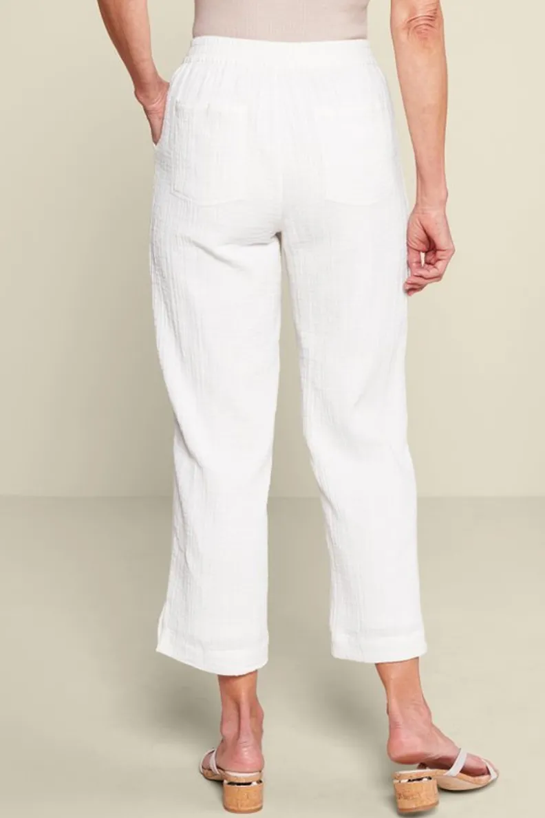 Pantalones Khulani de Gasas Suaves - Corte Recto Tobillero en Azul Marino | Colección Casual con Ajuste Cómodo
