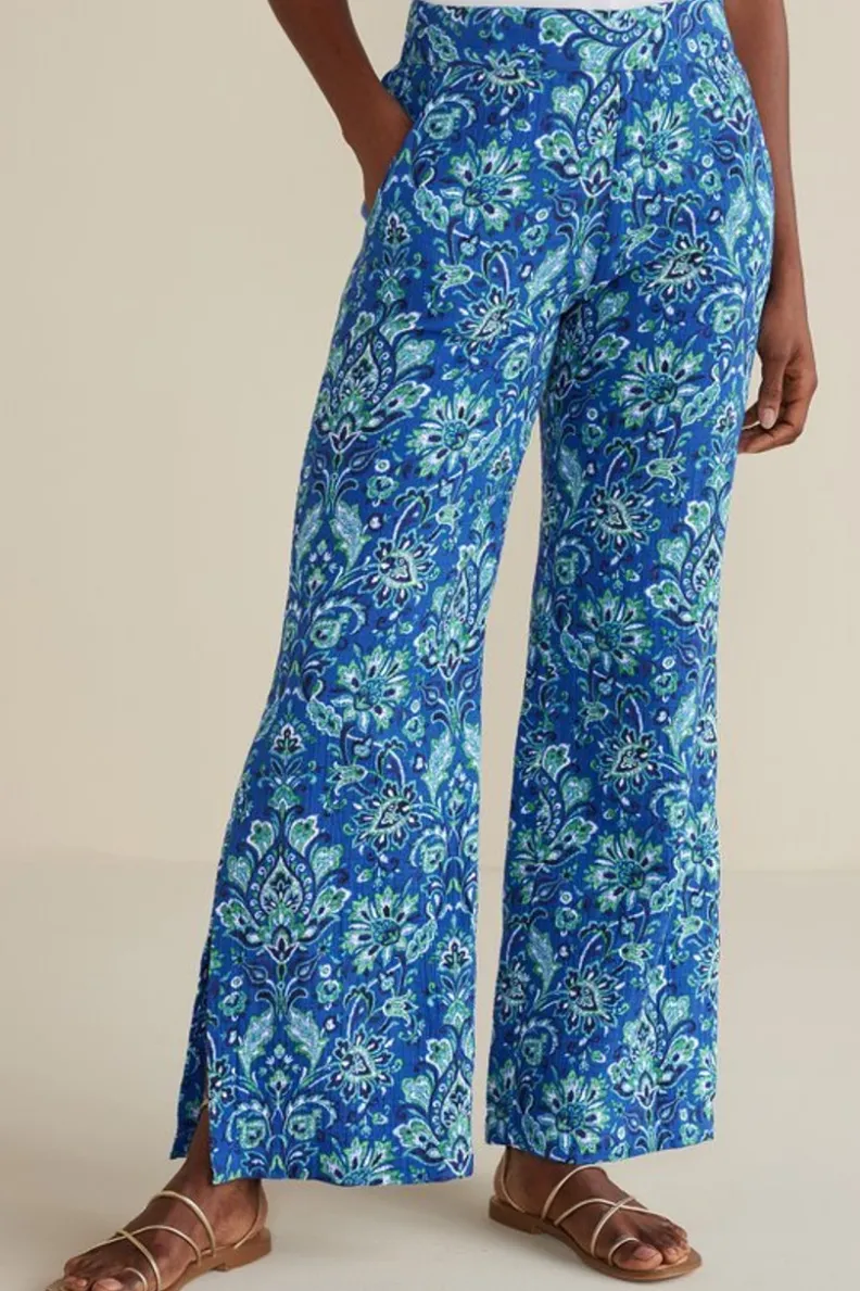 Pantalones anchos Khulani en gasa suave - Corte holgado para máxima comodidad - Colección Soft Surroundings