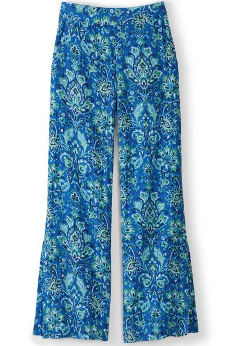 Pantalones anchos Khulani en gasa suave - Corte holgado para máxima comodidad - Colección Soft Surroundings