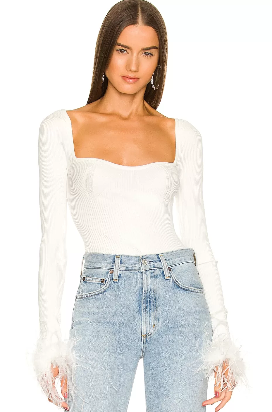 Lovers + Friends - Blusa Kinsley con Detalles en Plumas para Looks Únicos