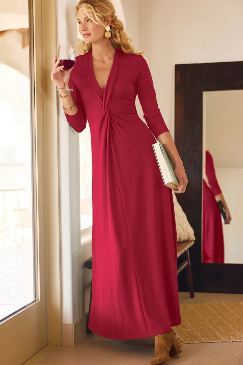 Vestido Lagia de Corte Bohemio - Tela Fluida y Diseño Sofisticado para Ocasiones Especiales | Soft Surroundings Colección Primavera