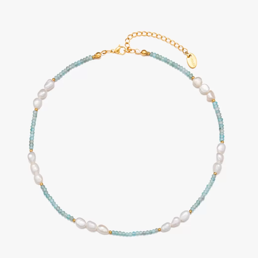 Collar Inspirado en la Laguna Azul - Joyería Atolea con Detalles Oceánicos y Precio Accesible