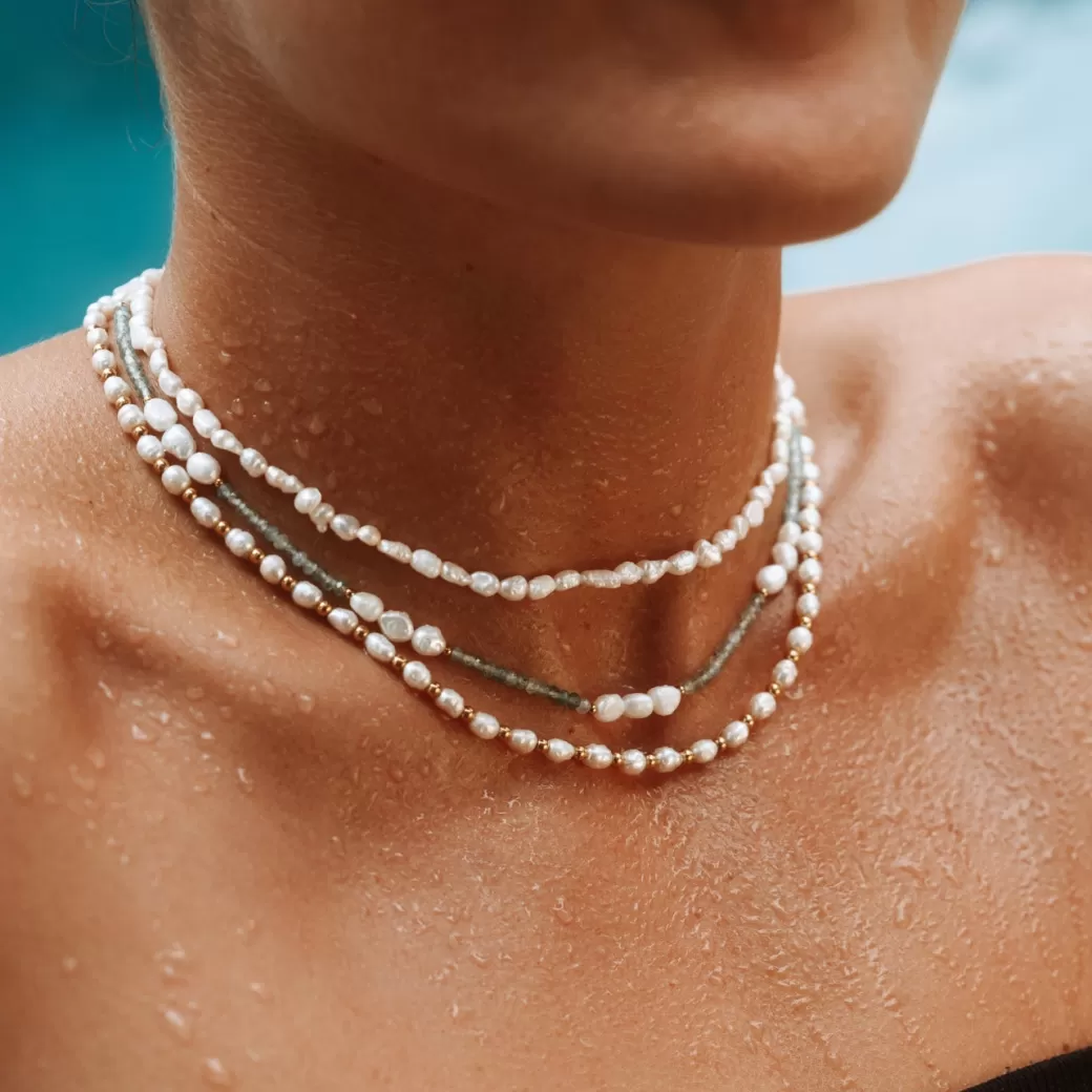 Collar Inspirado en la Laguna Azul - Joyería Atolea con Detalles Oceánicos y Precio Accesible