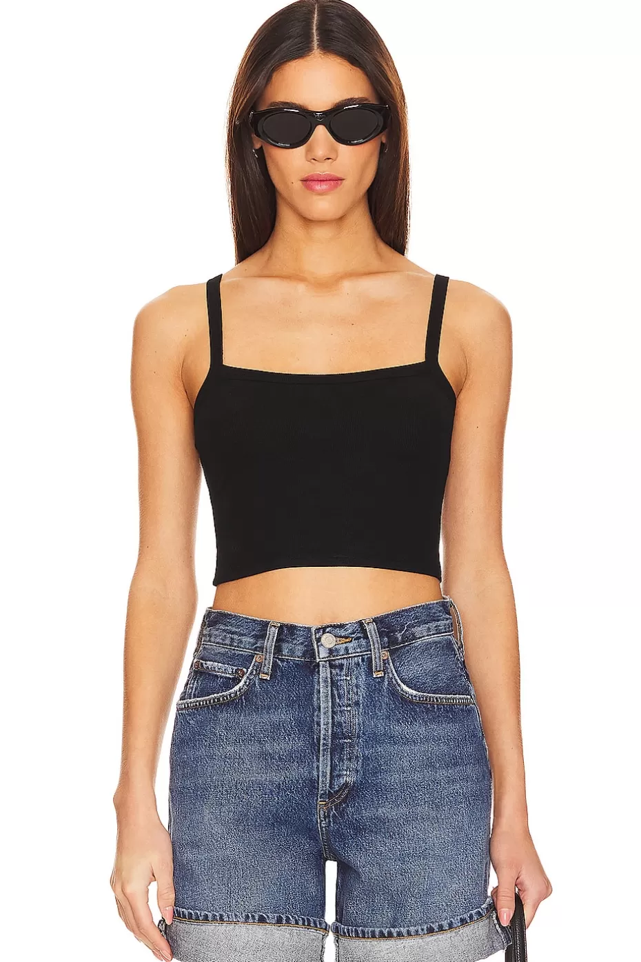 Amantes y Amigos - Top Básico Lainey Sin Mangas para Looks Casuales | Diseño Fresco en Algodón | Moda Verano 2024