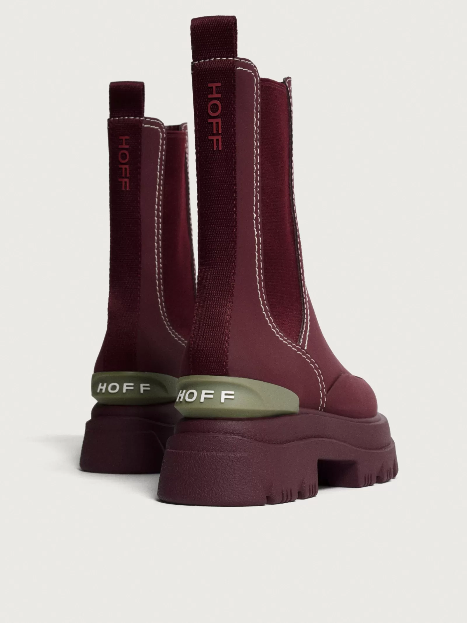 Botas Hoff Lake en Borgoña para Mujer | Botines de Invierno con Estilo Casual, Comodidad Premium y Diseño Moderno para Looks Diarios