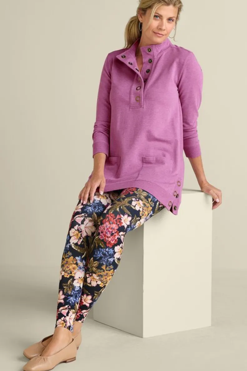 Blusas Casuales: Túnica Tejida Lakshmi con Mallas Ultra Suaves - Confort Soft Surroundings
