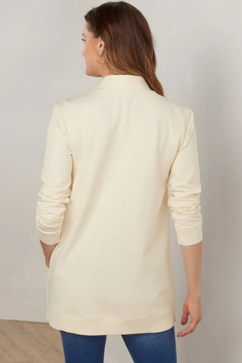 Blusas Casuales: Túnica Tejida Lakshmi con Mallas Ultra Suaves - Confort Soft Surroundings