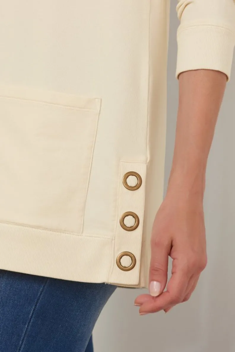 Blusas Casuales: Túnica Tejida Lakshmi con Mallas Ultra Suaves - Confort Soft Surroundings