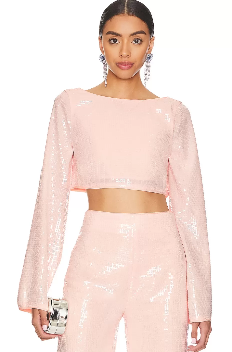 Blusa Leighton con Lentejuelas Brillantes - Estilo Único de Lovers + Friends