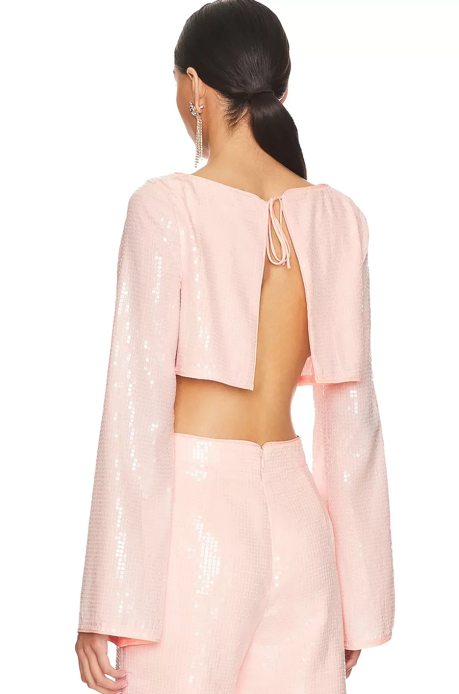 Blusa Leighton con Lentejuelas Brillantes - Estilo Único de Lovers + Friends