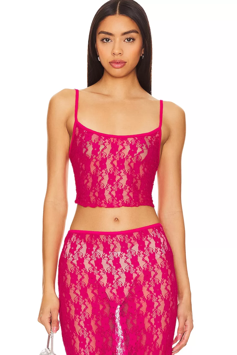 Camiseta Lia de Lovers & Friends - Top Transparente Estilo Verano con Diseño Fresco
