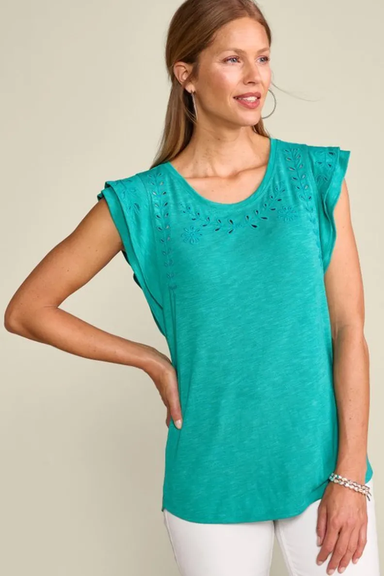 Blusa Modelo Libby - Confort Premium en Tonalidad Caribeño por Soft Surroundings
