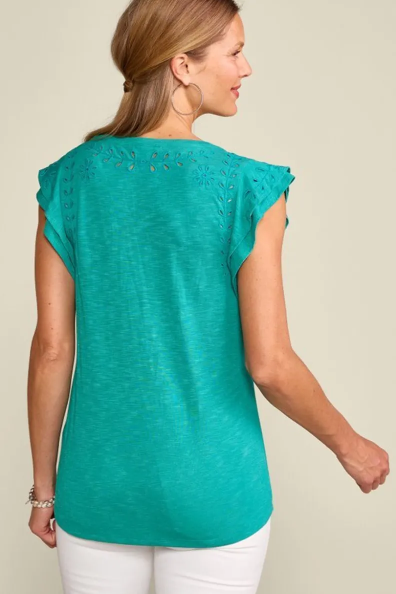 Blusa Modelo Libby - Confort Premium en Tonalidad Caribeño por Soft Surroundings