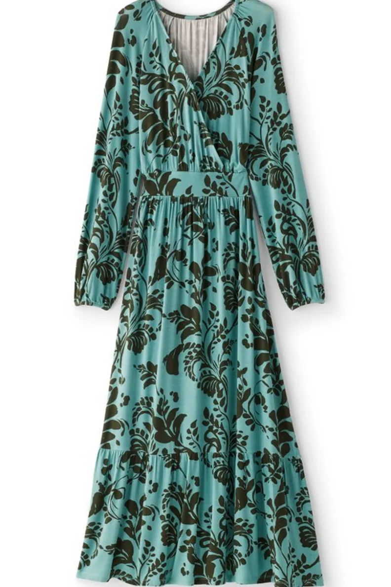 Vestido Largo Lilibet en Tejido Suave - Brisa Otoñal de Soft Surroundings | Elegante y Cómodo para Temporada de Vendimia