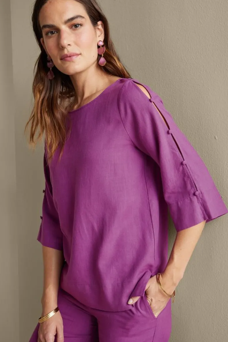 Blusa Lizette de Soft Surroundings - Comodidad y Elegancia en Prenda Esencial para Temporada | Diseño Exclusivo en Tops Femeninos