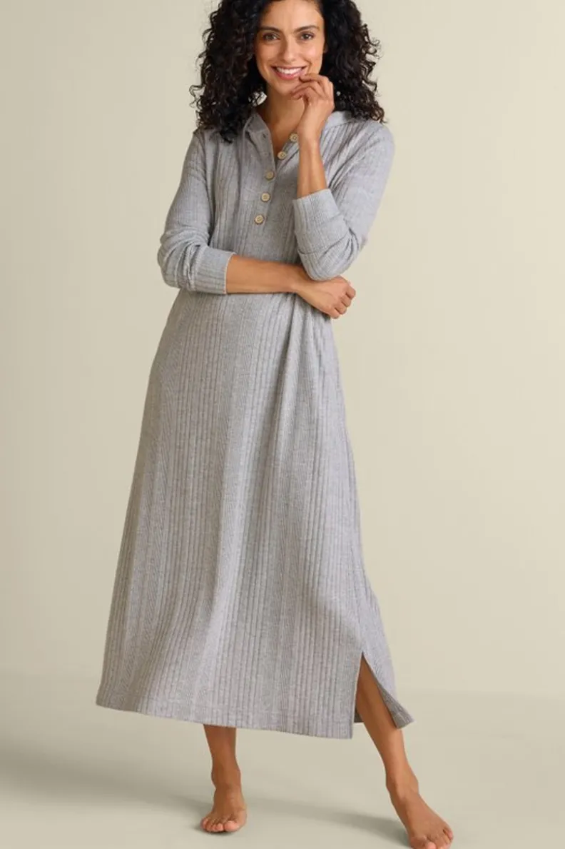 Vestidos | Ropa para Dormir y Hogar - Ambiente Suave Vestido Hogareño Confort Gris Melange