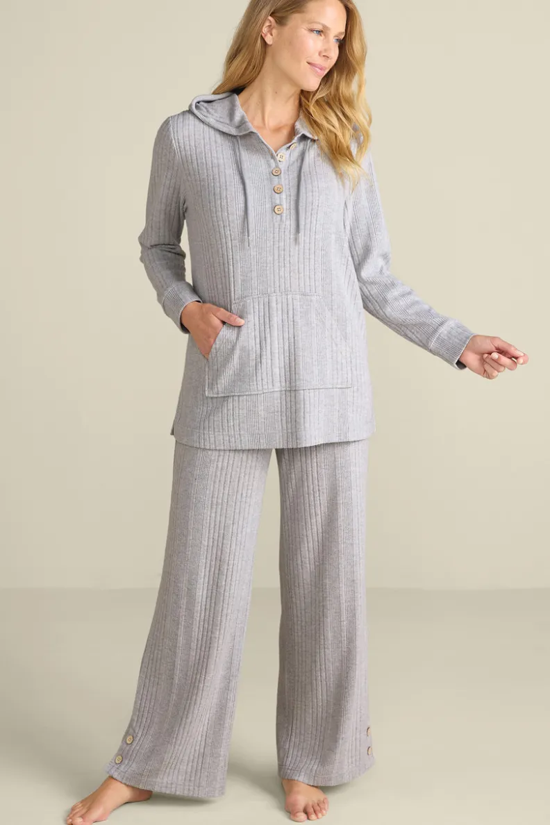 Sudadera Relax para Dormir y Hogar | Prenda Cálida de Algodón Lavado en Gris Melange - Confort Ideal para Tardes de Sofá - Colección Soft Surroundings