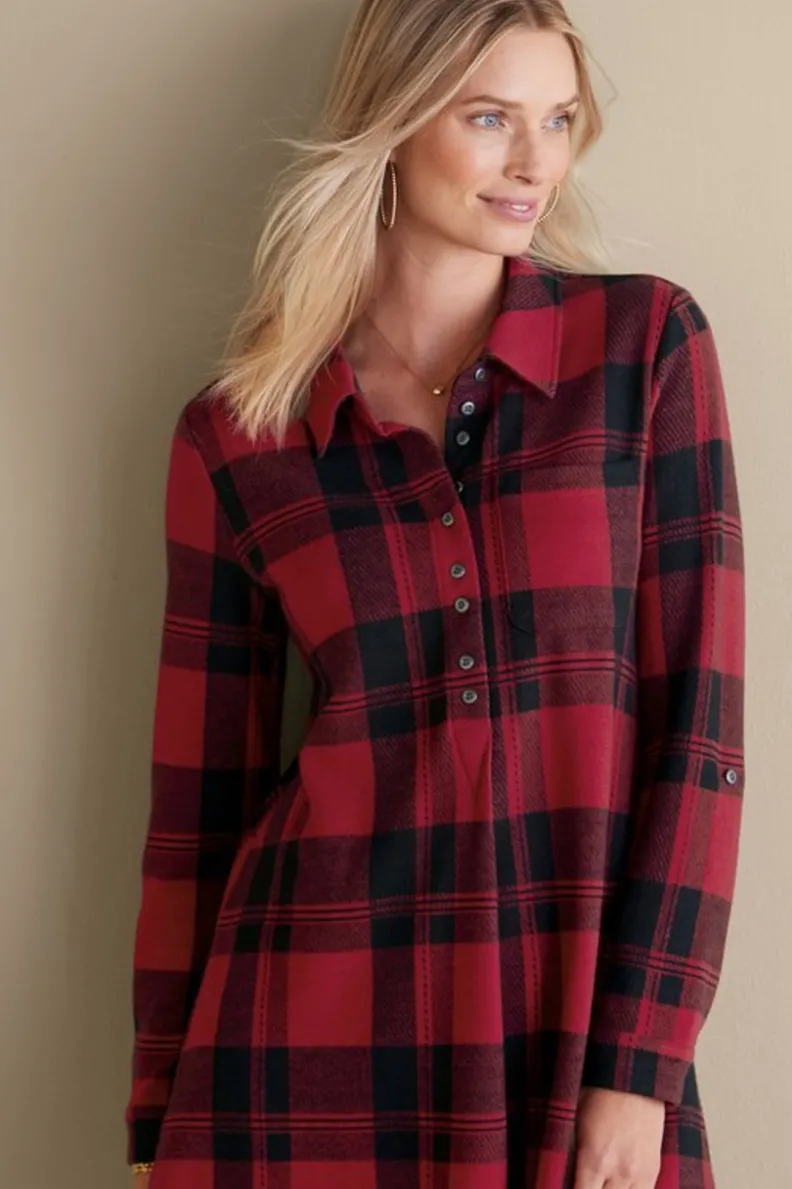 Blusa de Cuadros con Estilo Único - Colección Soft Surroundings Tops 

Diseño Exclusivo en Tejido Premium - Camiseta Estampada de Cuadros Moderna 

Prenda Versátil con Detalles en Contraste - Tops de Temporada en Estampado Tartán
