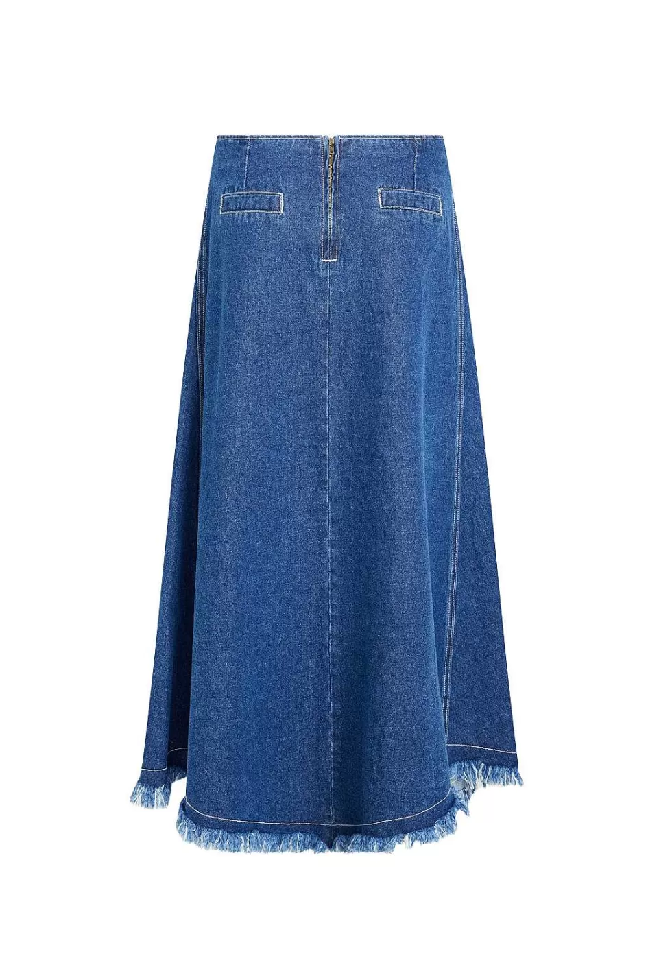 Falda Vaquera Leona Madame - Estilo Vintage con Detalles Bordados, Diseño Exclusivo Otoño 2023