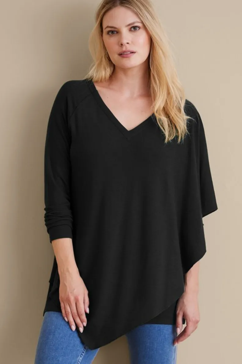 Blusa Madeline en tejido suave - Abrigo de punto con detalles acanalados para temporada de transición