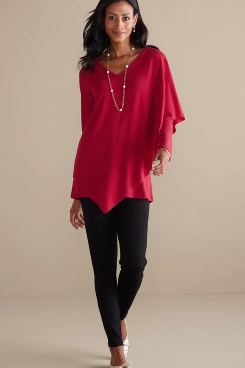 Blusa Madeline en tejido suave - Abrigo de punto con detalles acanalados para temporada de transición
