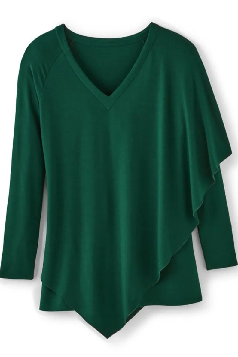 Blusa Madeline en tejido suave - Abrigo de punto con detalles acanalados para temporada de transición