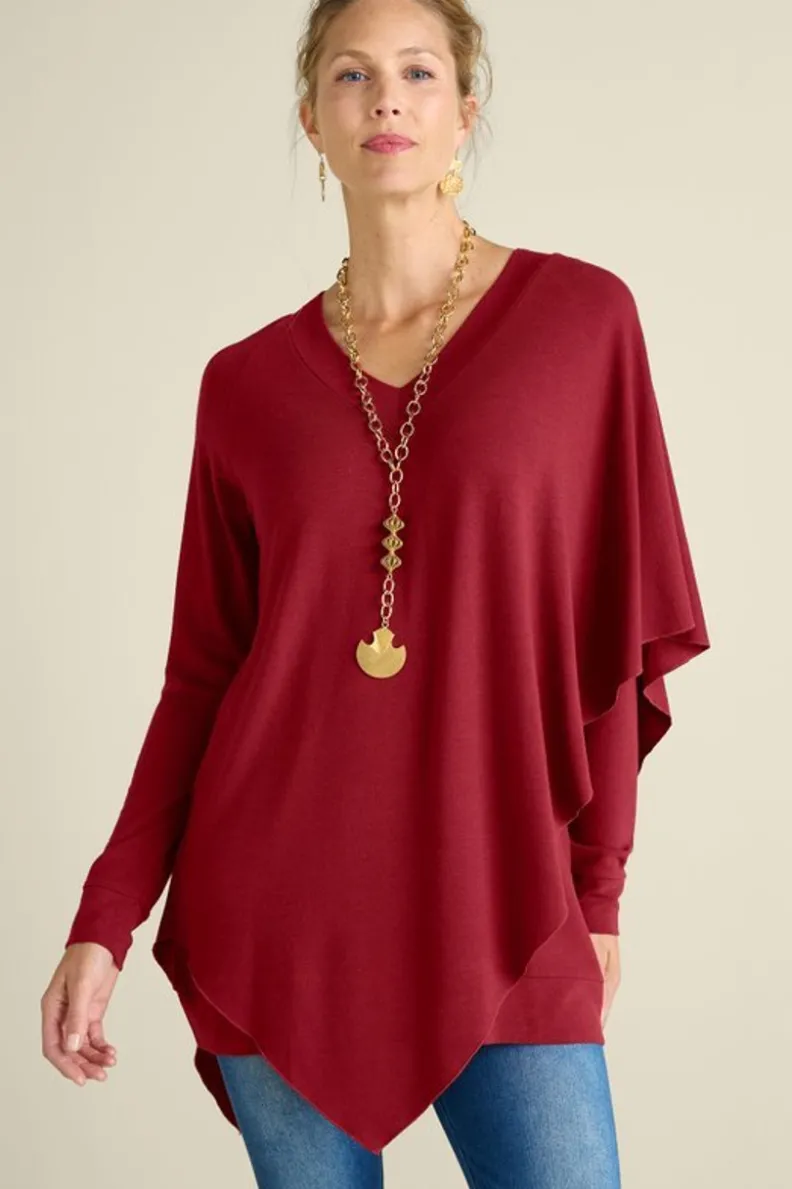 Elegante Túnica Madeline I de Soft Surroundings - Conjunto Versátil con Leggings para Looks Cómodos y Estilosos