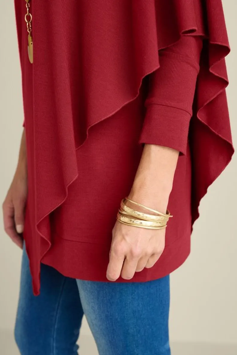 Elegante Túnica Madeline I de Soft Surroundings - Conjunto Versátil con Leggings para Looks Cómodos y Estilosos