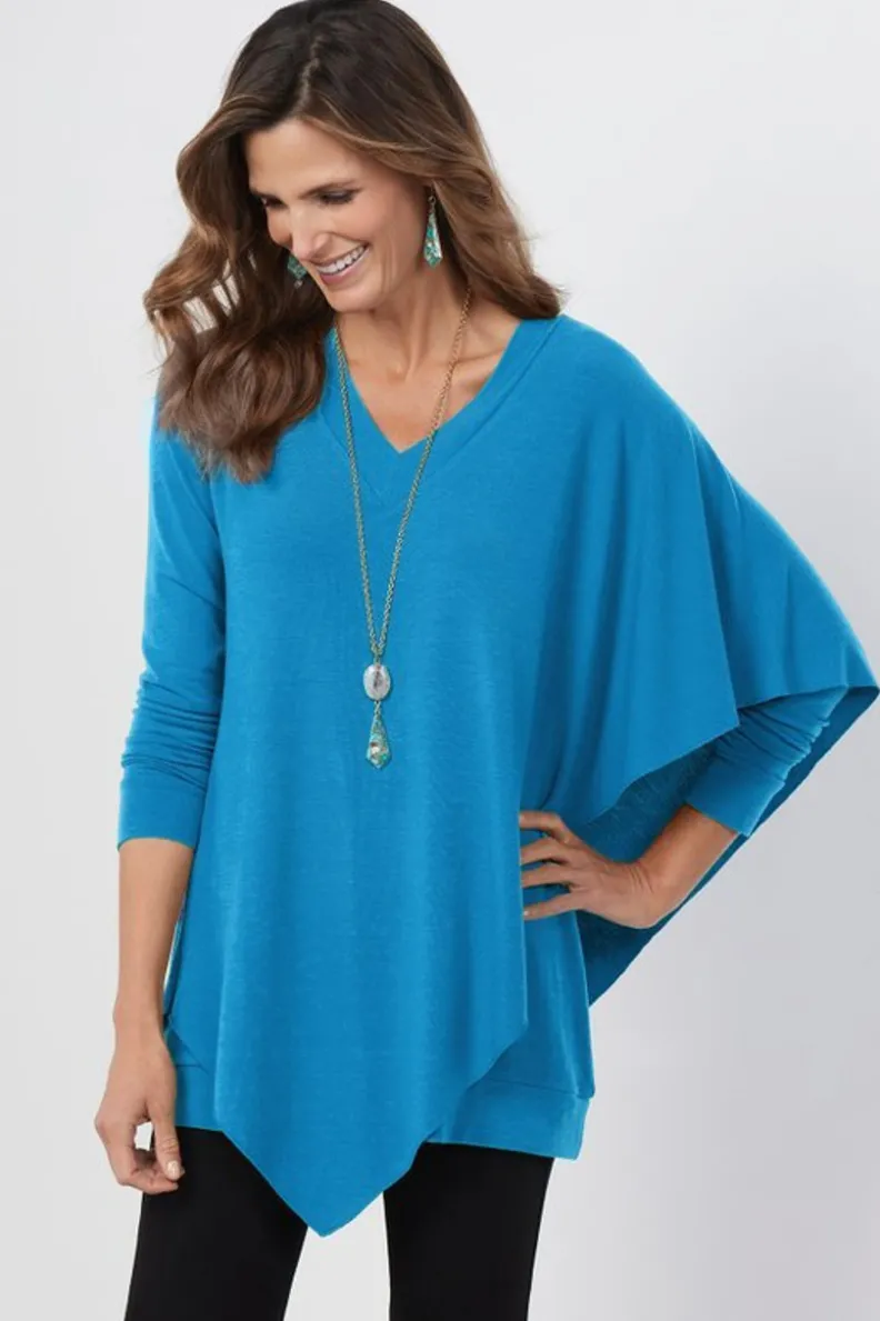 Elegante Túnica Madeline I de Soft Surroundings - Conjunto Versátil con Leggings para Looks Cómodos y Estilosos