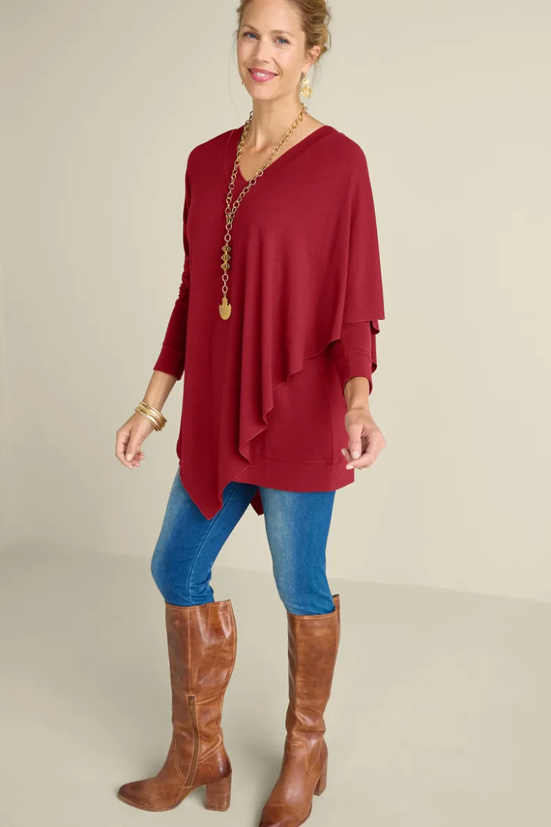 Elegante Túnica Madeline I de Soft Surroundings - Conjunto Versátil con Leggings para Looks Cómodos y Estilosos